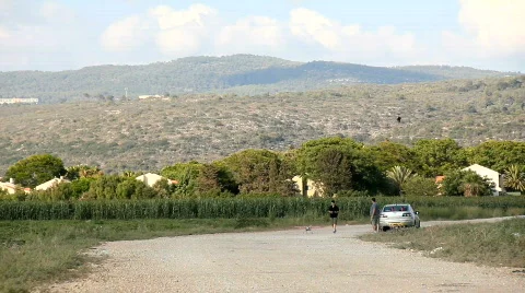 Model flying. Stock Footage 760643