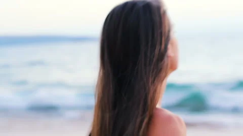 Model Girl Spinning Stock Footage 52553563