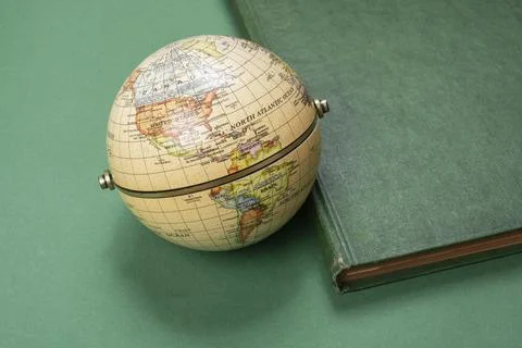 Model globe for environment and conservation. Global business or education Stock Photos