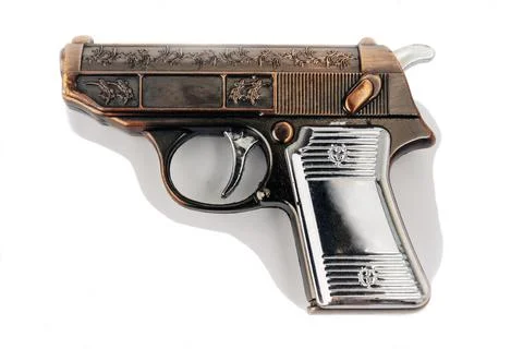 The model of gun isolated on a white background Foto stock