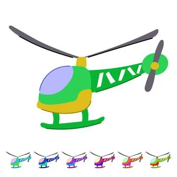 Model helicopter toy vector cartoon graphic Stock Illustration