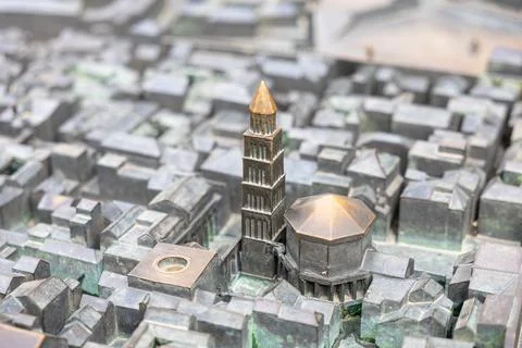 Model Of Historical Complex of Split with the Palace of Diocletian, Split, .. Foto stock