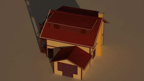 Model home Stockillustratie