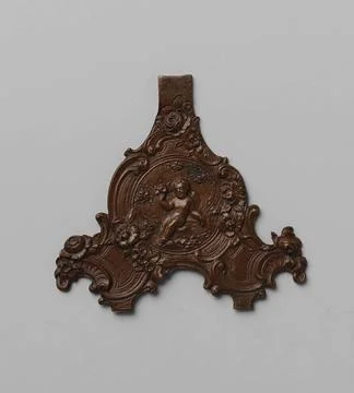 Model for a hookboard of a chatelaine. The triangular model driven from pl... Stock Photos
