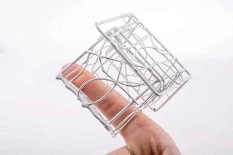 Model house in hand Foto stock