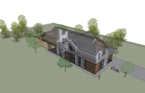 Model of house Stock Illustration