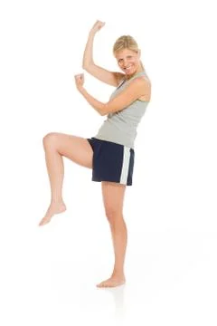 Model isolated cheerful Stock Photos