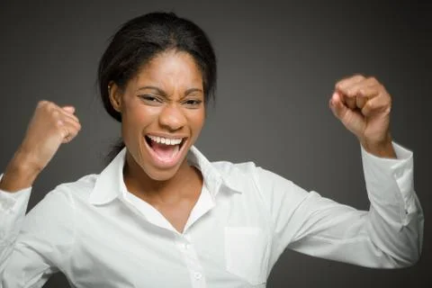 Model isolated cheerful Stock Photos