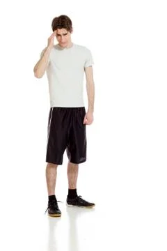 Model isolated with headache Stock Photos