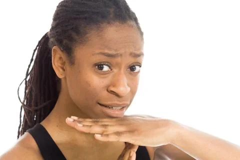 Model isolated need a break Stock Photos