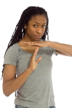 Model isolated need a break Stock Photos