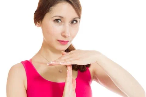 Model isolated need a break Stock Photos