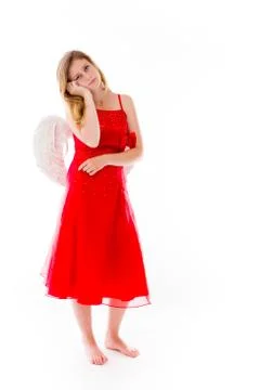 Model isolated on plain background bored upset Stock Photos