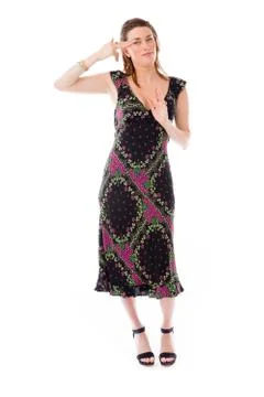 Model isolated on plain background hand gesture framing focusing Stock Photos