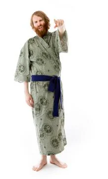 Model isolated on plain background nagging scolding with finger Stock Photos