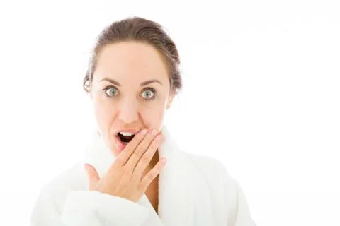 Model isolated on plain background Stock Photos