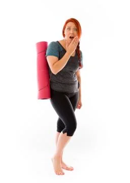 Model isolated on plain background Stock Photos