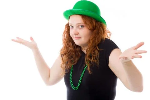 Model isolated on plain background puzzled confused lost Stock Photos