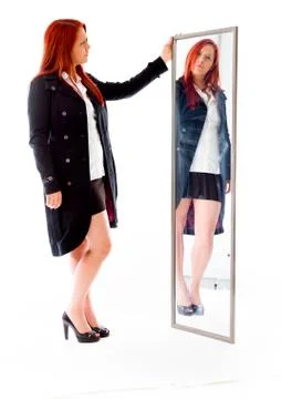 Model isolated on plain background upset angry worried Stock Photos