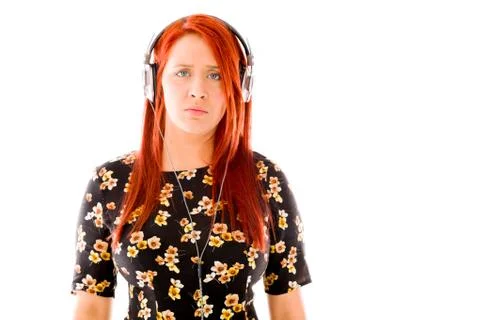 Model isolated on plain background upset angry worried Stock Photos