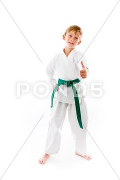 Model isolated positive attitude thumbs up Stock Photos
