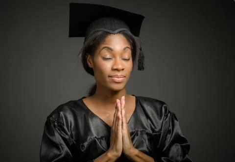 Model isolated praying Stock Photos