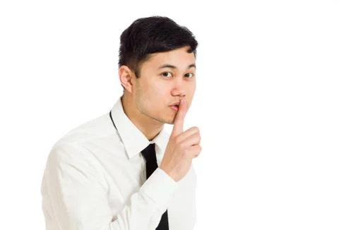 Model isolated with a secret Stock Photos