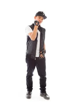 Model isolated on white Stock Photos