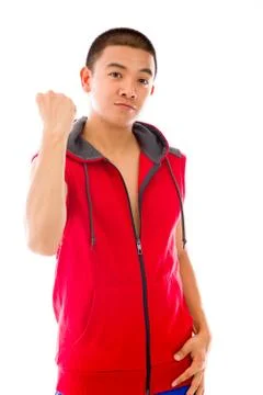 Model isolated on white Stock Photos