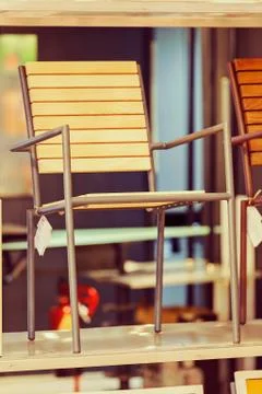 Model of kitchen chair Stock Photos