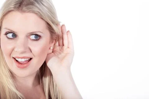 Model listening to Stock Photos