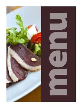 Model for a menu Stock Photos