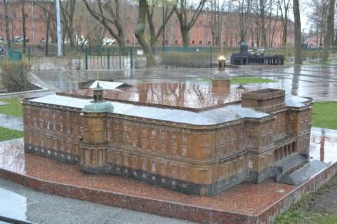 Model of Mikhailovsky Castle. Stock Photos