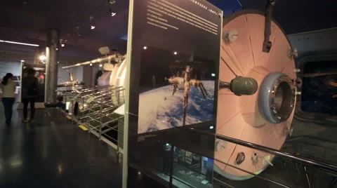 Model of "Mir" space station Stock Footage 60627000