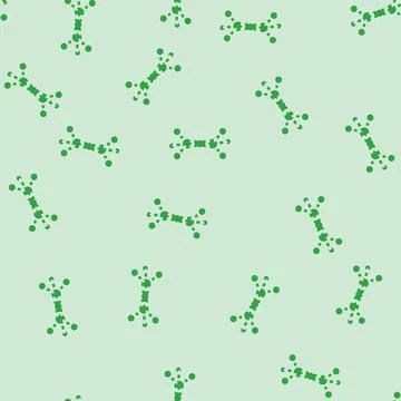 Model molecular structure glyph vector seamless pattern Stock Illustration