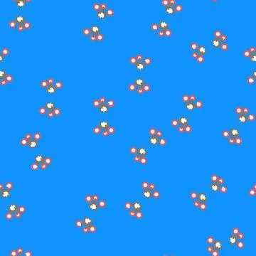 Model molecular structure vector seamless pattern Illustrazione stock