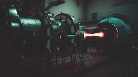 Model of a nuclear power station 库存影片 232998404