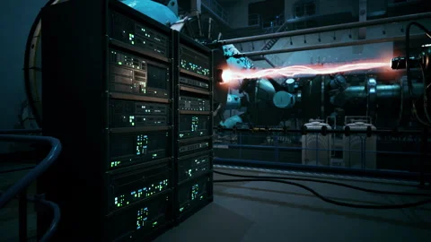 Model of a nuclear power station 库存影片 237331211