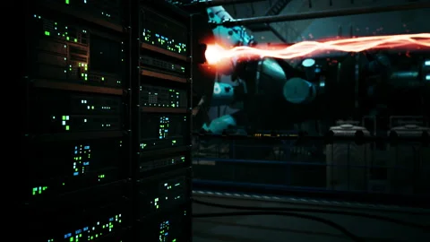 Model of a nuclear power station 库存影片 239985775