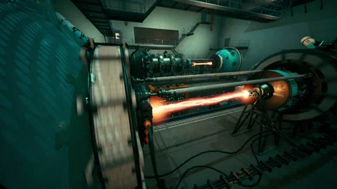 Model of a nuclear power station 库存影片 242723412