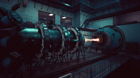 Model of a nuclear power station 库存影片 248728422