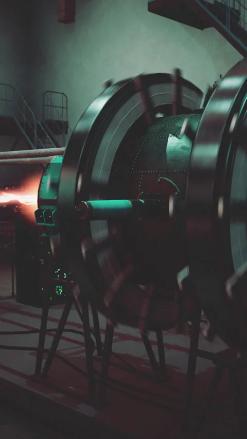 Model of a nuclear power station 库存影片 267869888