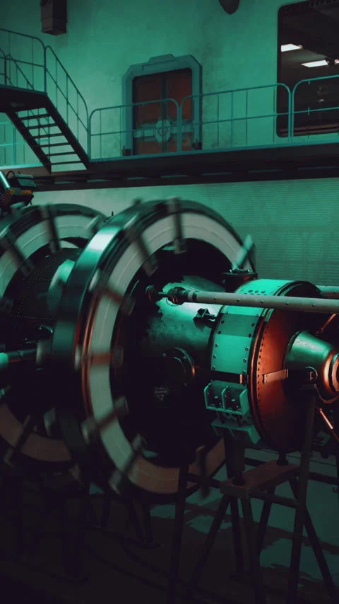 Model of a nuclear power station 库存影片 274725645