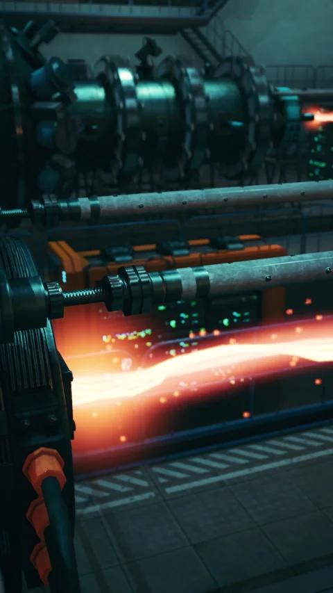 Model of a nuclear power station 库存影片 293767331