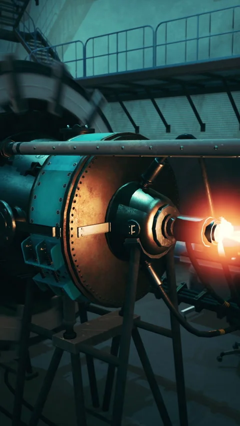 Model of a nuclear power station 库存影片 306123962