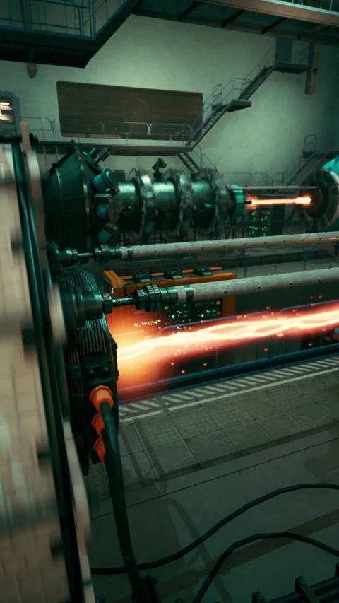 Model of a nuclear power station 库存影片 306157147