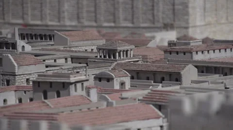 Model of Old Jerusalem Stock Footage 37847869