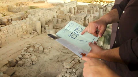 Model of a old romanic city. Stock Footage 63225369