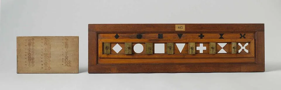Model of an Optical Telegraph. Model of an optical telegraph with code. Th... Stock Photos