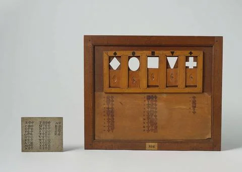 Model of an Optical Telegraph. Model of an optical telegraph with code. De... Stock Photos